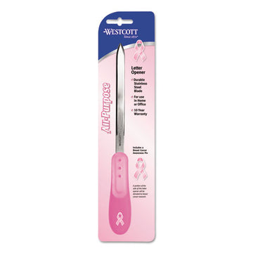 Westcott® Pink Ribbon Stainless Steel Letter Opener freeshipping - TVN Wholesale